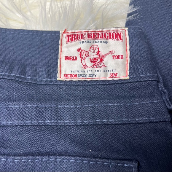 True Religion Dark Denim Disco Joey Flared Jeans Size 30 - Picture 5 of 16